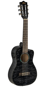 Lanikai QM-BKCEG Maple Black Stain Guitelele A/E Ukulele