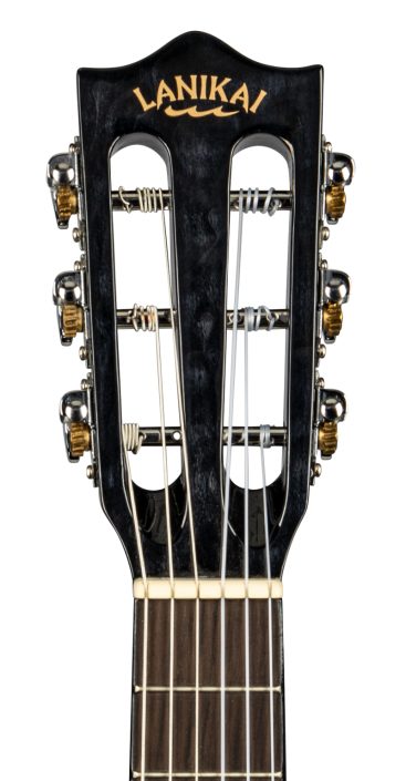 Lanikai QM-BKCEG Maple Black Stain Guitelele A/E Ukulele