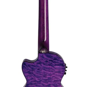Lanikai Quilted Maple Purple Stain Tenor A/E Ukulele