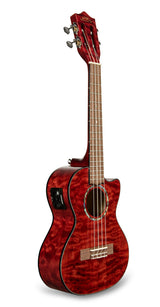 Lanikai Quilted Maple Red Stain Tenor A/E Ukulele