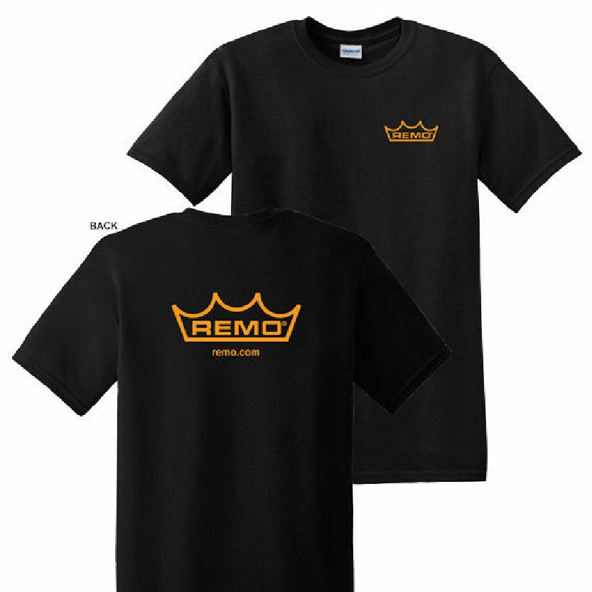 Remo Tee Black w/ Orange Crown - Med