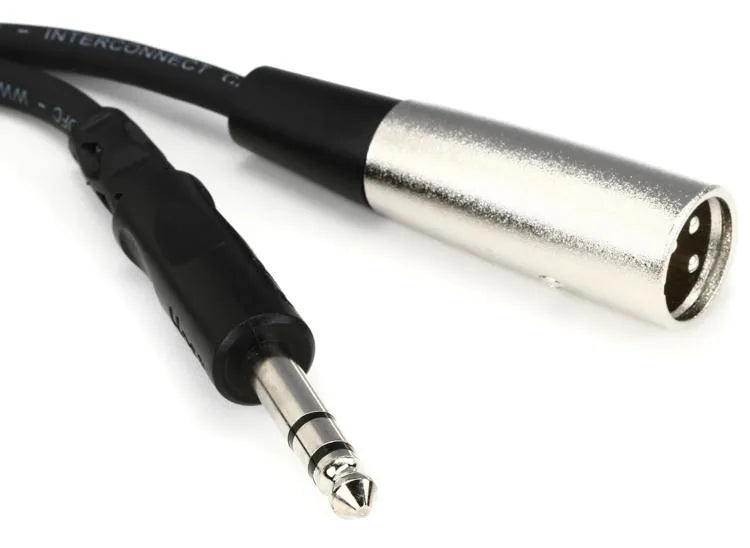 Hosa STX-103M 1/4 inch TRS Male to XLR Male Cable - 3 foot