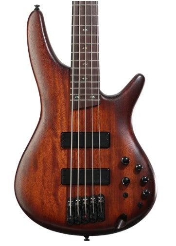Ibanez Standard SR505A 5-string Electric Bass Guitar - Mahogany Brown Burst Low Gloss