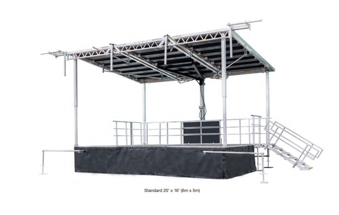SL75 mobile stage trailer without performers