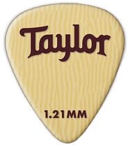 Taylor Premium DarkTone Ivoroid 351 Picks 1.21mm 6-Pack