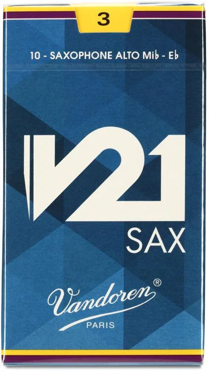 Vandoren SR813 - V21 Alto Saxophone Reeds - 3.0 10-pack