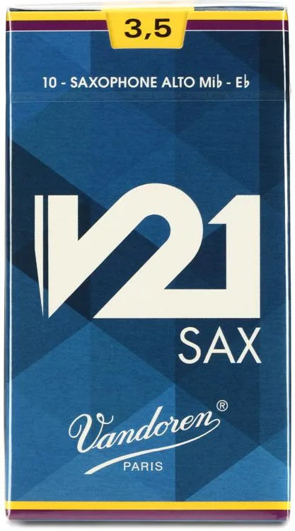 Vandoren SR8135 - V21 Alto Saxophone Reeds - 3.5 10-pack