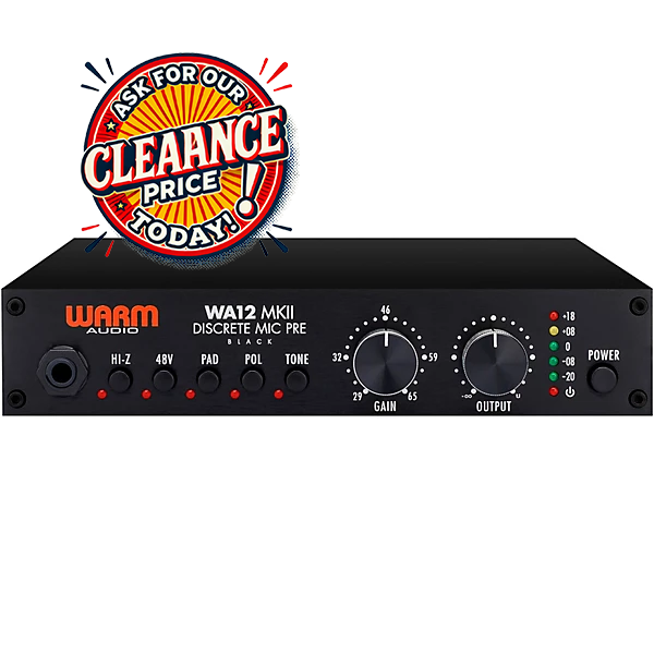 Warm Audio WA12 MKII Microphone PreAmp - Black