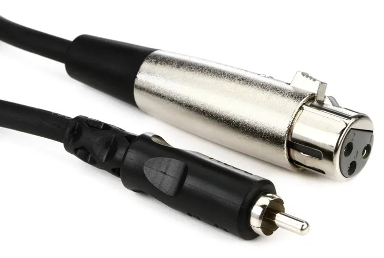 Hosa XRF-110 XLR Female to RCA Male Unbalanced Interconnect Cable - 10 foot