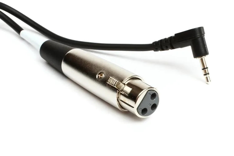 Hosa XVM-105F XLR Female to Right Angle 3.5mm TRS Male Cable - 5 foot