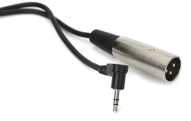 Hosa XVM-110M XLR Male to Right Angle 3.5mm TRS Male Cable - 10 foot