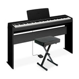 Yamaha P143LXB Digital Piano Bundle with Stand, Bench and Pedal - Black