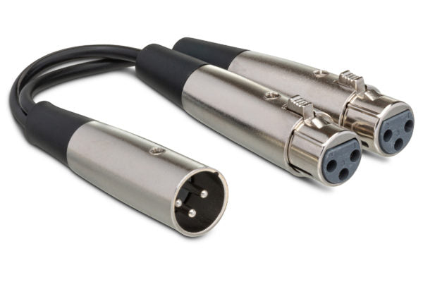 Hosa YXF-119 Y Cable Dual XLR3F to XLR3M