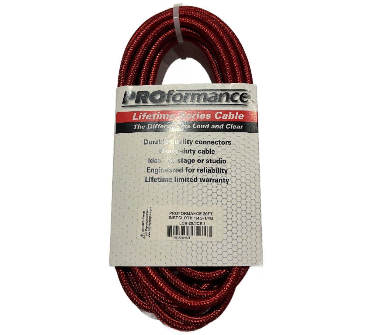 ProFormance LCH-6R Cloth Covered Straight/Angle Cable 6FT