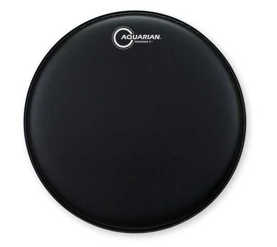 Aquarian 8" Response 2 Black Texture Coated 7/7 Double Ply Drumhead