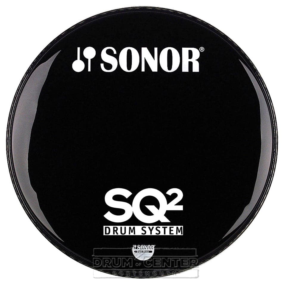 Sonor PB-22B/L-SQ2BLACK single ply head w/ring
