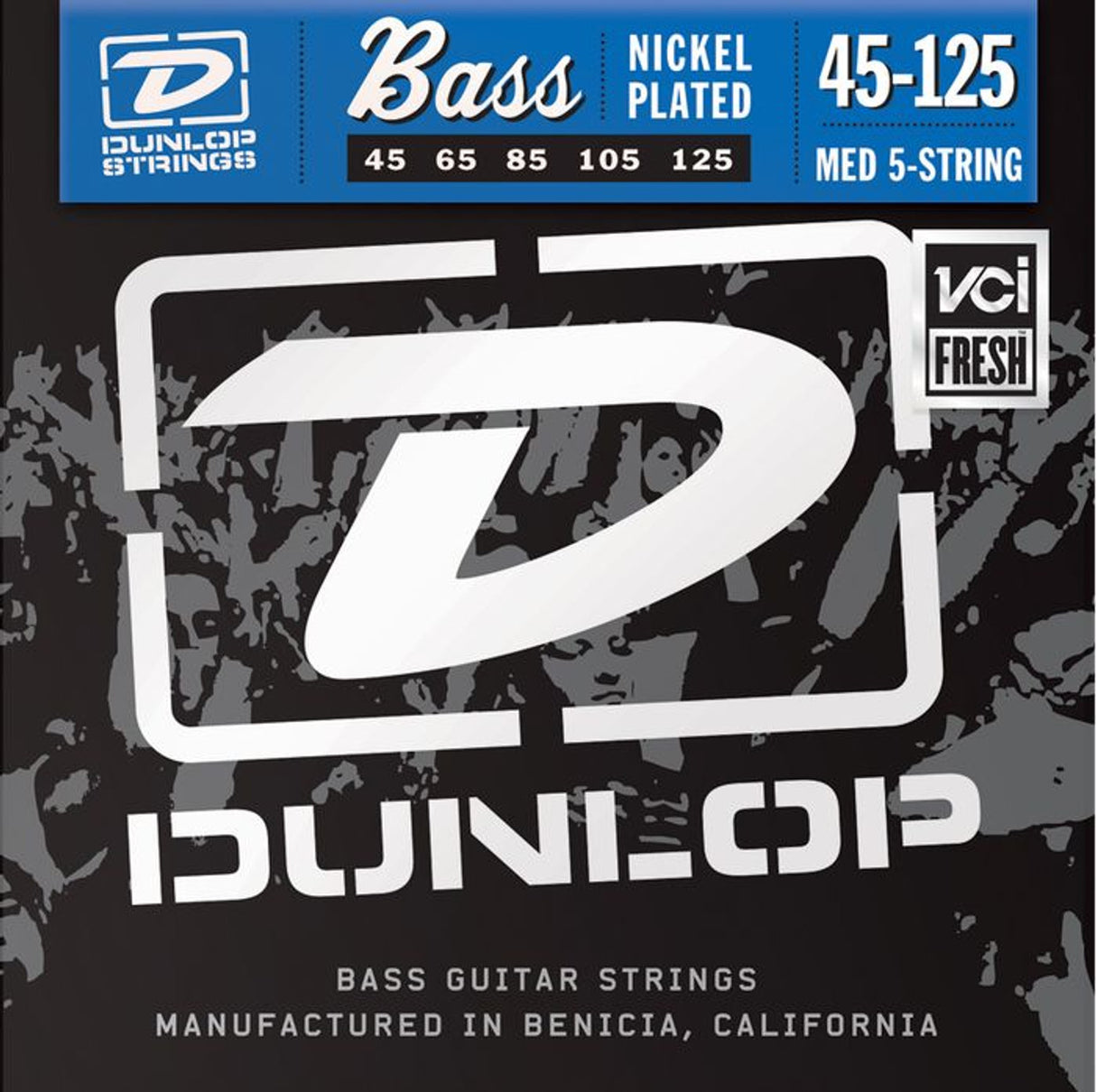 Dunlop Nickel Wound Bass Strings 45-125 5-String Set