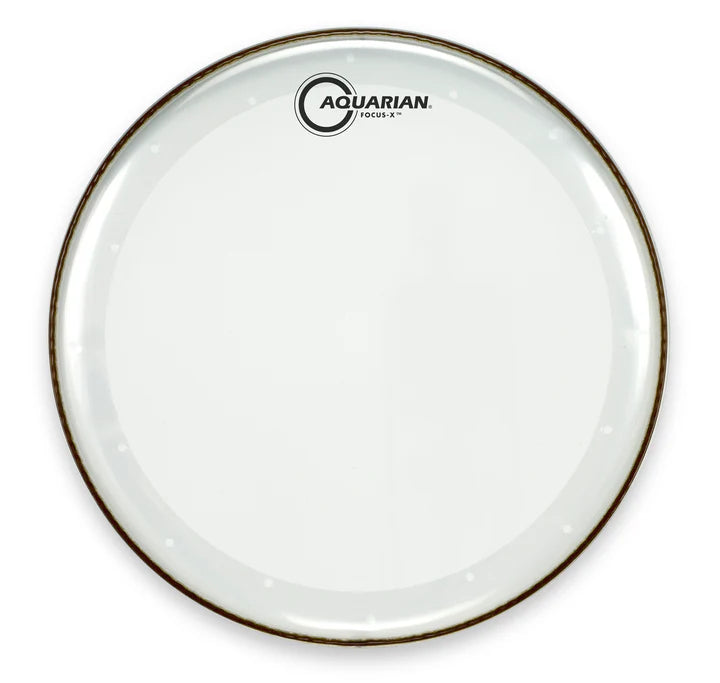 Aquarian 14" Focus-X Clear 10 mil Single Ply Drumhead with Focus X-Ring