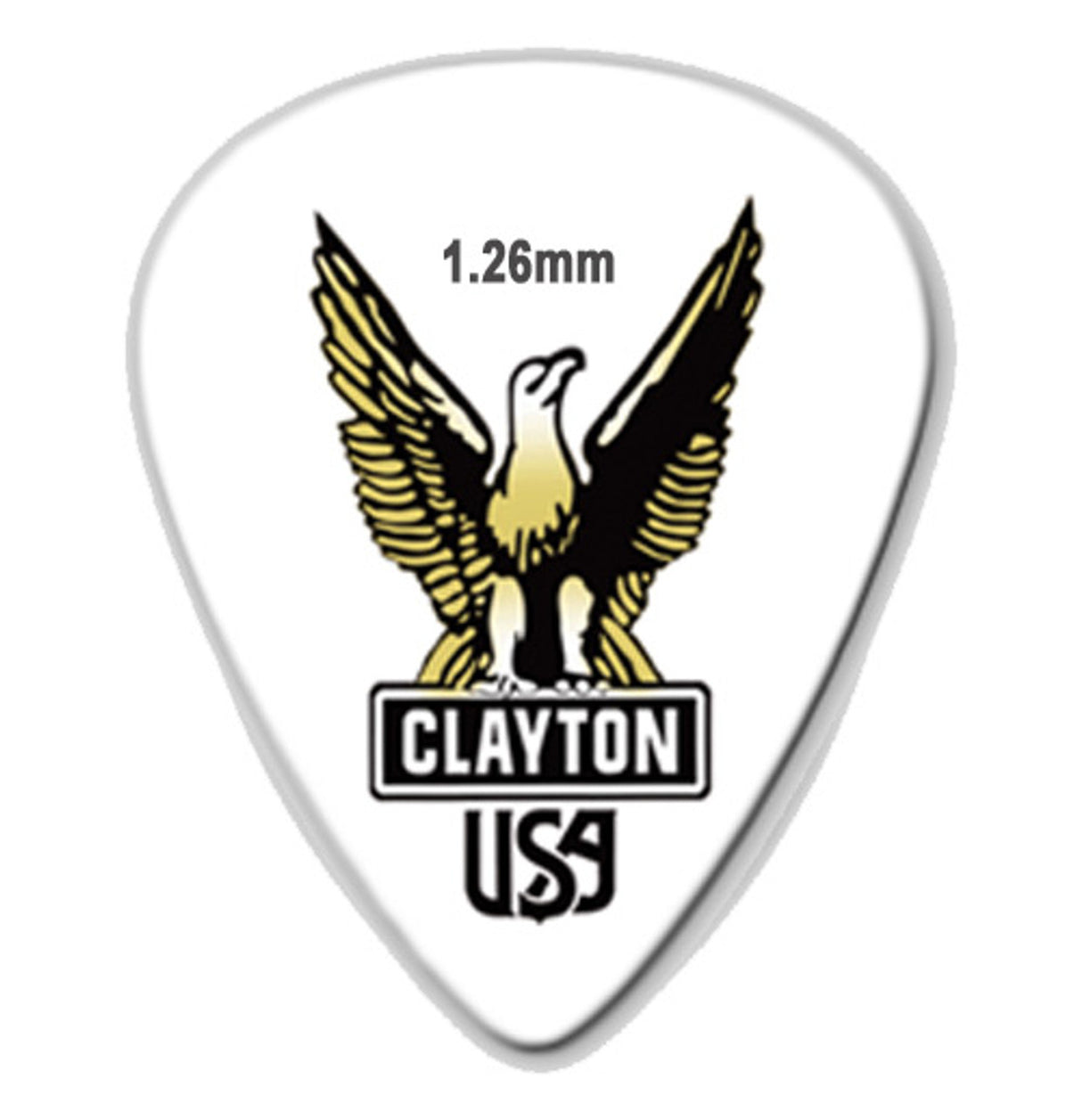 Clayton Acetal Guitar Picks - Standard S126 1.26mm 12 Pack