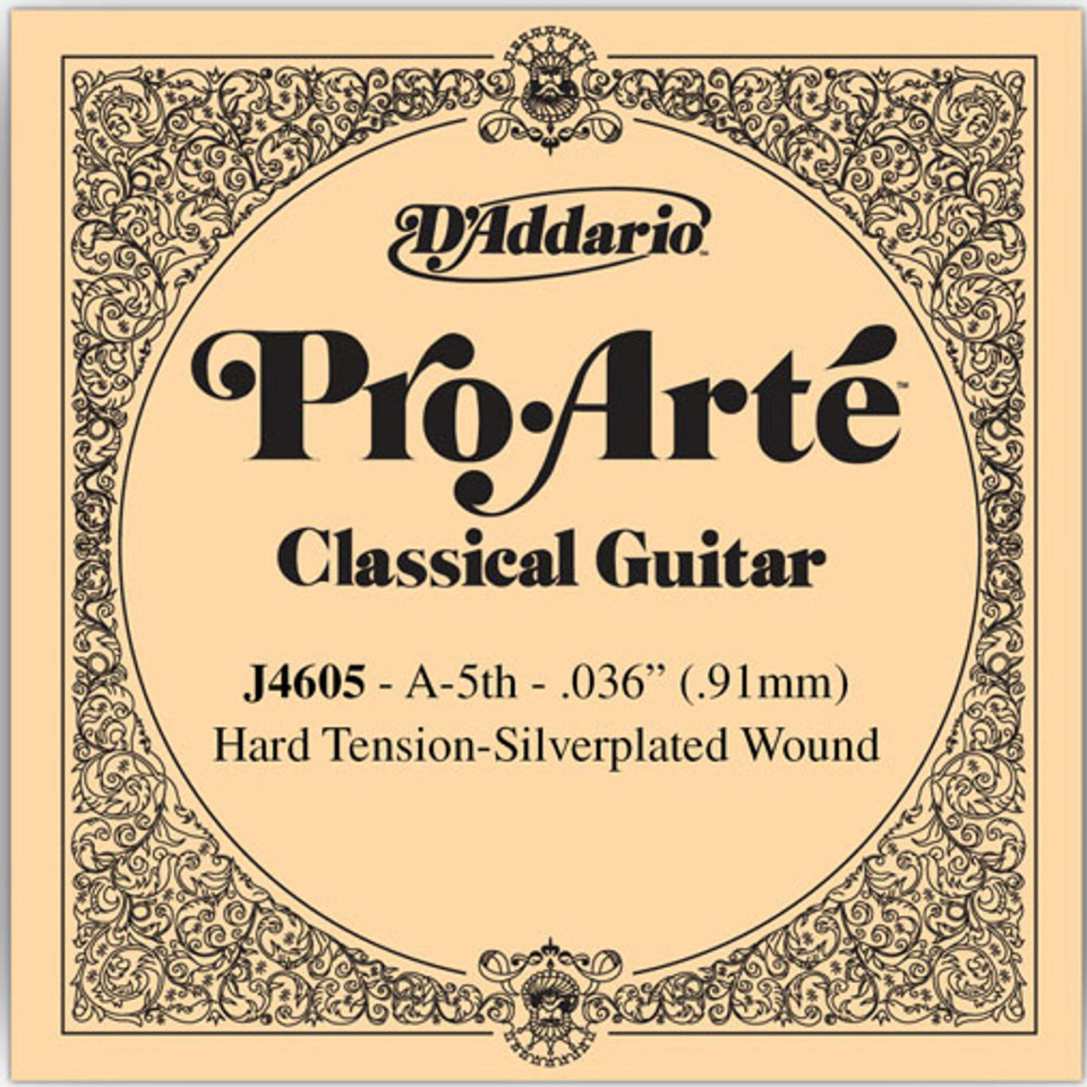 D'Addario Pro Arte Classical Guitar Single Strings - Hard Tension J4605 Hard A 5th