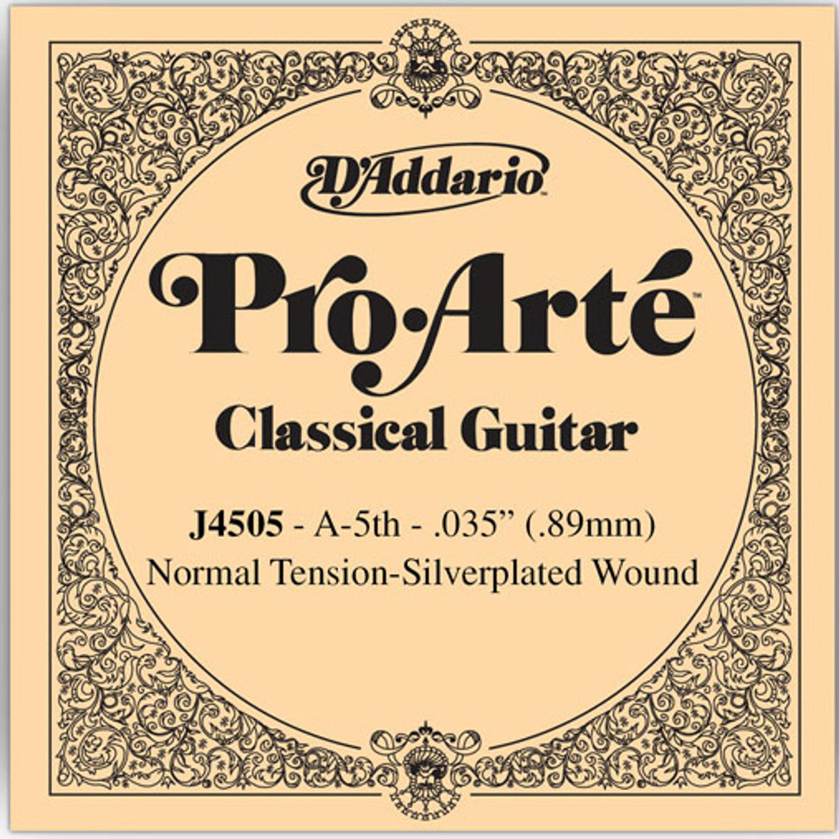 D'Addario Pro Arte Single Classical Guitar Strings - Normal Tension A 5th