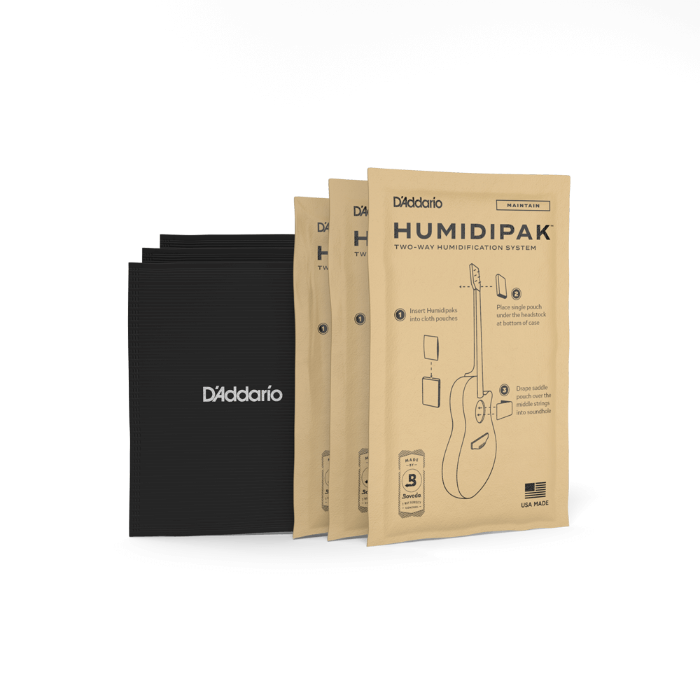 D'Addario Humidipak Two-Way Humidification System Black