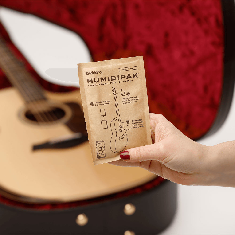 D'Addario Humidipak Two-Way Humidification System Black