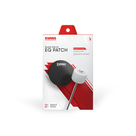 Evans EQ Patch Black Nylon (Two Single Patches)