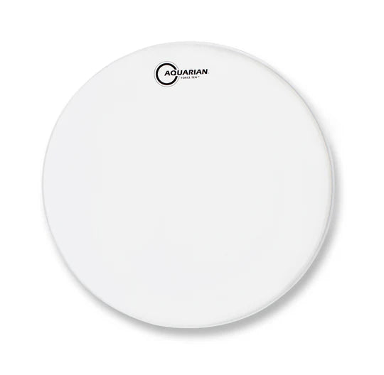 Aquarian 8" Force Ten White Texture Coated 10/10 Double Ply Drumhead