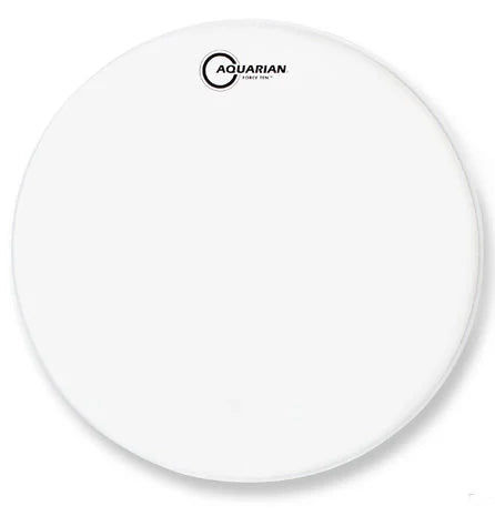 Aquarian TCFOR16 16" Force Ten White Texture Coated 10/10 Double Ply Drum Head