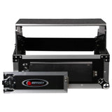 Odyssey 10U Top Slanted 2U Bottom Vertical Pro Combo Rack with Glide Platform