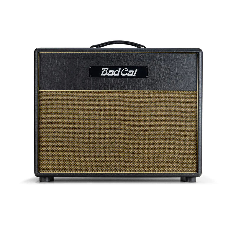 Bad Cat Black Cat 1x12 Cabinet - Gold Weave Grille, Gold Piping