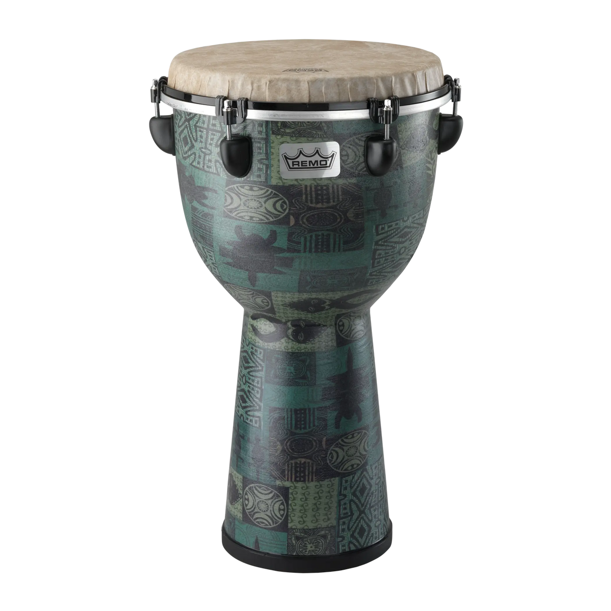 Remo Apex Djembe Drum - Green Kinte, 12"