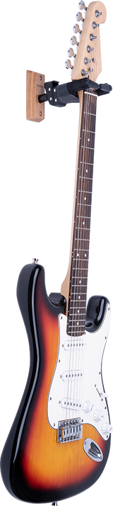Hercules Stands GSP38WB PLUS Short Arm Wood Base Wall Mount Guitar Hanger with Auto Grip System - Natural