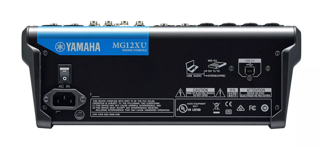 Yamaha MG12XU 12-Input Mixer with Built-In FX and 2-In/2-Out USB Interface