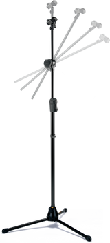 Hercules MS533B EZ Clutch Tripod Microphone Stand with Hideaway 2-in-1 Boom & EZ Microphone Clip