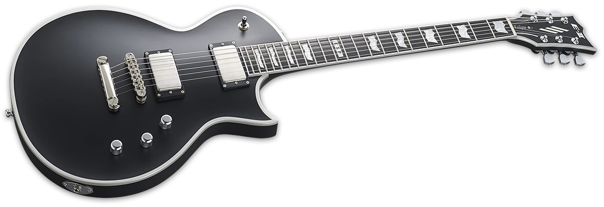 ESP E-II Eclipse BB Electric Guitar - Black Satin