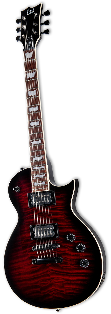 LTD EC-256QM See Thru Black Cherry Sunburst