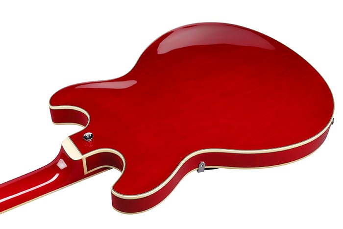Ibanez AS7312 12 String Artcore Hollow Body Electric Guitar - Transparent Cherry Red