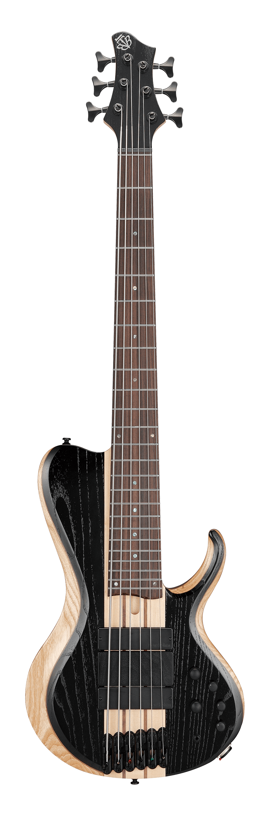 Ibanez Bass Workshop BTB866SCWKL 6-string Bass Guitar - Weathered Black Low Gloss