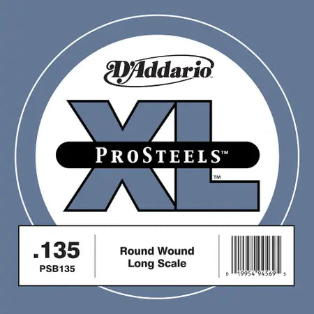 D'Addario ProSteels .135 Long Scale Bass Guitar Single String