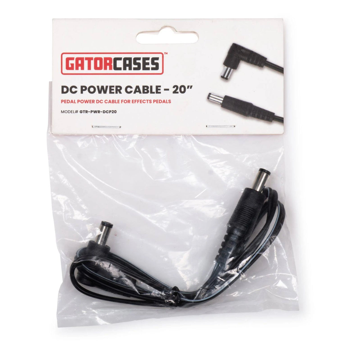 Gator Single DC Power Cable for Pedals - 20" Long