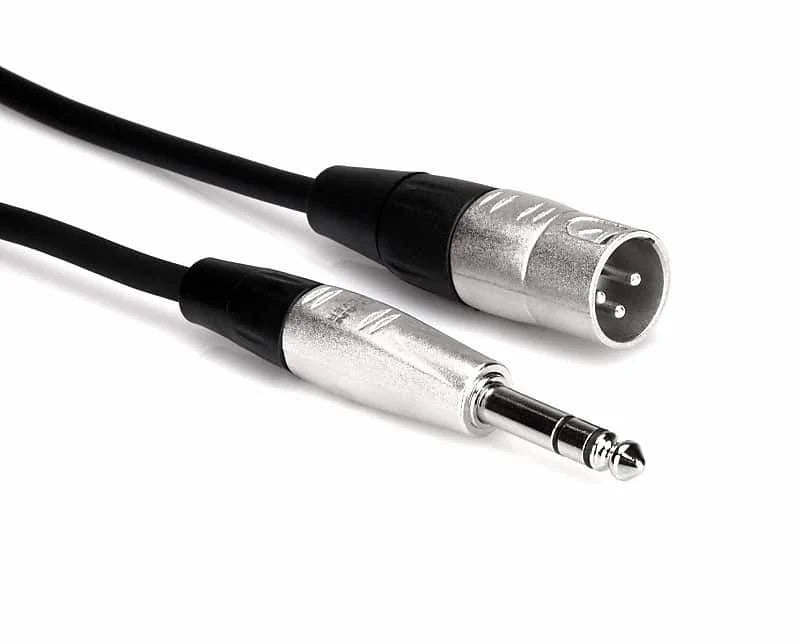 Hosa HSX-003 Pro Balanced Interconnect, REAN 1/4 in TRS to XLR3M, 3 ft