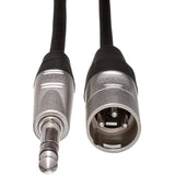Hosa HSX-010 Pro Balanced Interconnect, REAN 1/4 in TRS to XLR3M, 10 ft