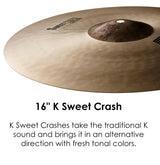 Zildjian K Sweet Crash 17"