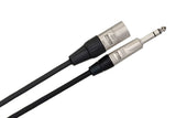 Hosa HSX-010 Pro Balanced Interconnect, REAN 1/4 in TRS to XLR3M, 10 ft