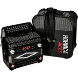 Hohner Hohnica Aces II 3-Register Accordion Black F/Bb/Eb
