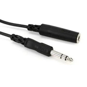 Hosa MHE-310 Headphone Adaptor Cable, 3.5 mm TRS to 1/4 in TRS, 10 ft