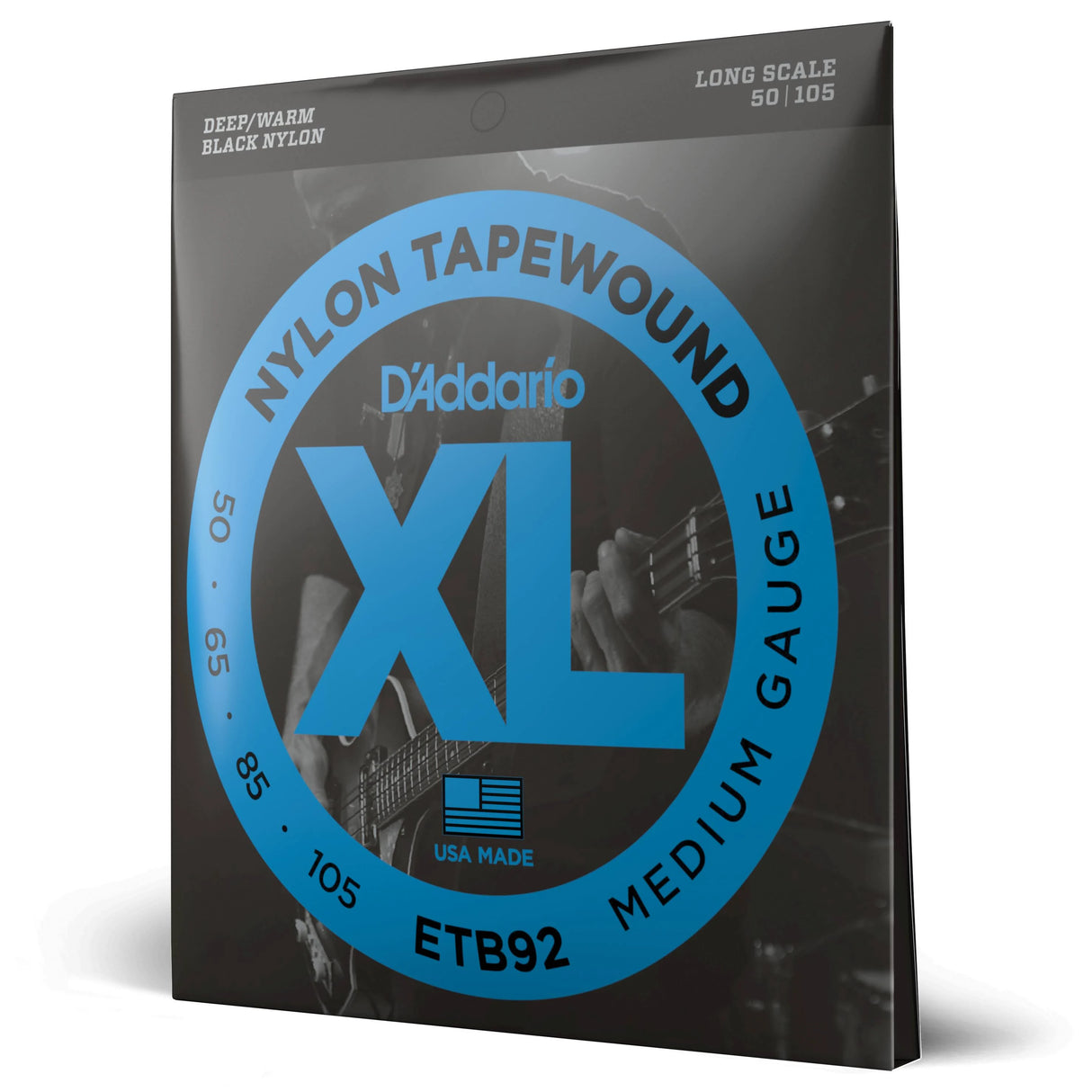 D'addario XL Nylon Tapewound Medium 50-105, Long Scale Bass Strings