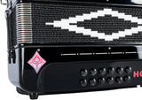 Hohner Hohnica Aces II 3-Register Accordion Black F/Bb/Eb